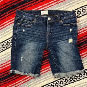 Aeropostale Distressed Denim Shorts Size 3/4